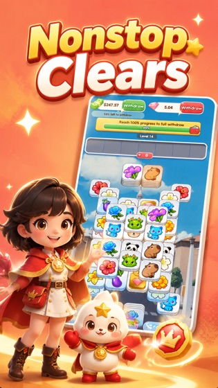 Nonstop clears — keep the streak going
